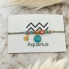 Βραχιόλι με ζώδιο Υδροχόος Aquarius